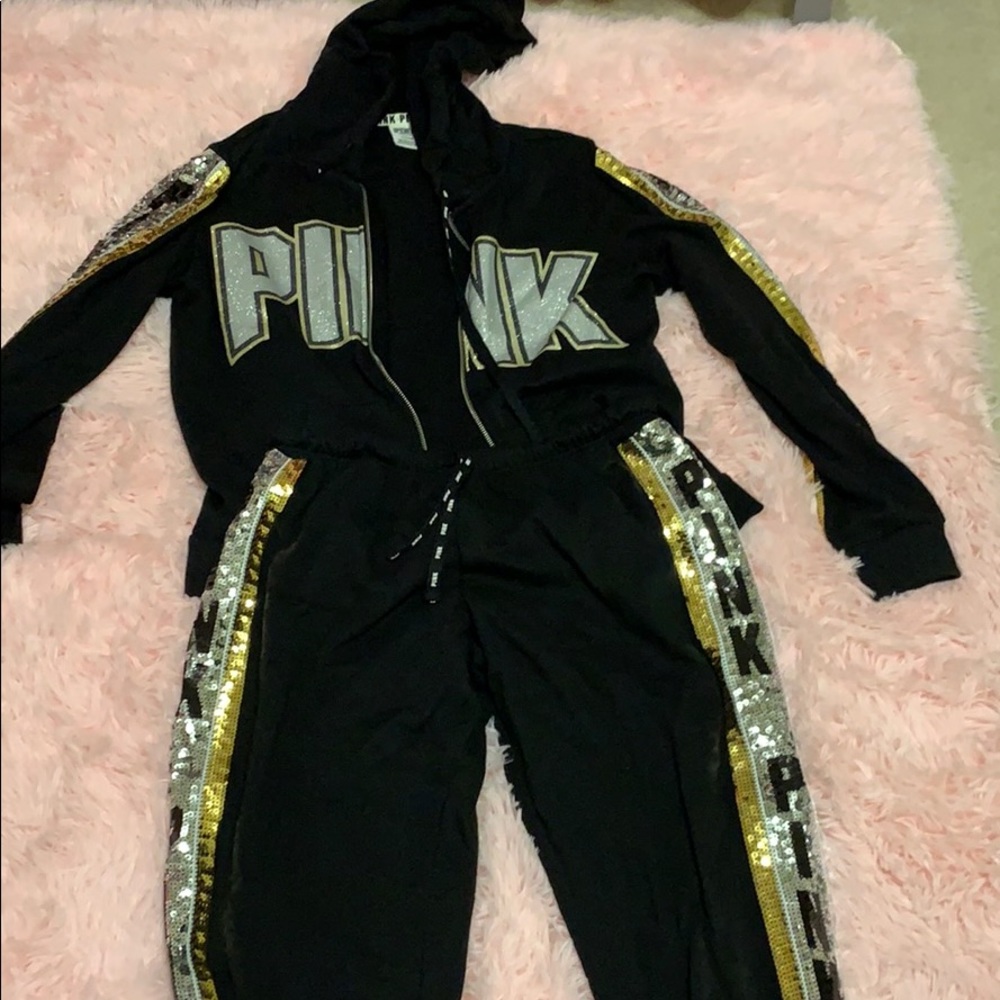 Pink sweatsuit